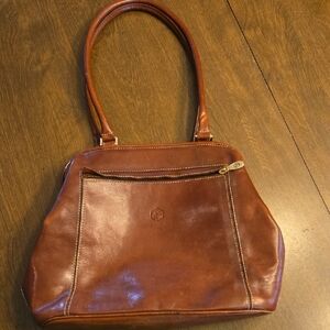 Valentina Elegant Brown Leather Handbag